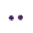 Earrings Stud 1.6ctw Purple Amethyst 14kw 7mm 1.21g 126050042