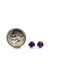 Earrings Stud 1.6ctw Purple Amethyst 14kw 7mm 1.21g 126050042