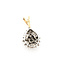 Pendant Tear Drop .33ctw Round & Baguette Diamonds 10ktt .75x.4" 1.16g 126050074