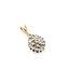Pendant Tear Drop .33ctw Round & Baguette Diamonds 10ktt .75x.4" 1.16g 126050074