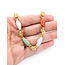 Bracelet Floral 16.5ctw Multi-color Jade 14ky 7.25mm 7.25" 15.65g 226050012