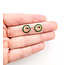 Earrings Jackets Halo      .33ctw Green Emerald    14ky 11mm  .89g 126050040