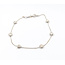 Anklet Curb Link Heart Station 14kw 6mm 9.5" 3.15g 126052021