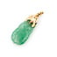 Pendant Carved 30ct Green Jade 18ky 1.75x.75" 8.95g 226050014
