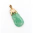 Pendant Carved 30ct Green Jade 18ky 1.75x.75" 8.95g 226050014