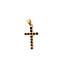 Pendant Cross .50ctw Red Garnet 18ky 1.2x.55" 2.04g 126050068
