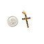 Pendant Cross .50ctw Red Garnet 18ky 1.2x.55" 2.04g 126050068