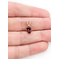 Pendant Drop .01ct Round Diamond .8ct Red Garnet 10ky 12x5mm .5g 126050076