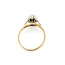 Rings Halo .14ctw Round Diamonds .40ct Blue Sapphire 14ky 2mm Sz7.5 2.99g 126050058