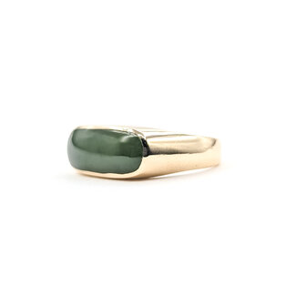 Ring East/West 2ct Jade 9ky 7.5mm Sz8.5 4.65g 126050067