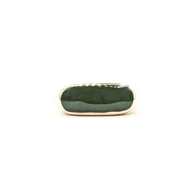 Ring East/West 2ct Jade 9ky 7.5mm Sz8.5 4.65g 126050067