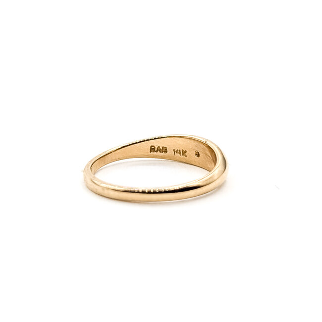 Ring Solitaire .01ct Round Diamond 14ky 3.5mm Sz2 1.2g 126050044