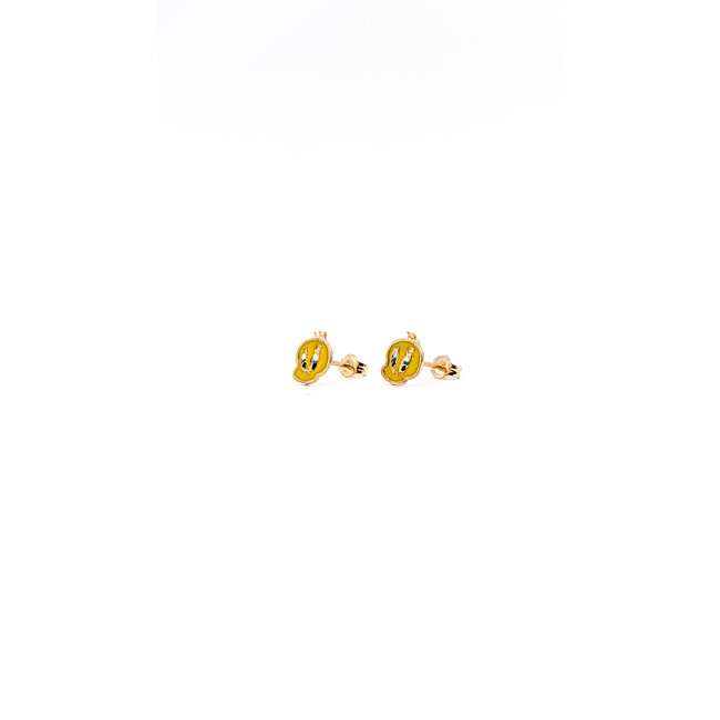 Earrings Tweety Bird Studs 14ky 7mm .36g 126052030