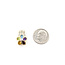 Pendant Slide .10ctw Round Diamonds 1ctw Garnet, Citrine, Peridot, Blue Topaz, Amethyst 10ky .75x.5" 3.1g 126050077