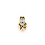 Pendant Slide .10ctw Round Diamonds 1ctw Garnet, Citrine, Peridot, Blue Topaz, Amethyst 10ky .75x.5" 3.1g 126050077