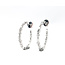 Earrings Ivanka Trump Inside/Outside Hoops 3.72ctw Round, Baguette & Marquise Diamonds 14ky 3mm 1.3x1.1" 8.37g 126050039