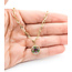 Anklet Paperclip Link Enamel Disc 14ky 3mm 9.5" 3.77g 126052020
