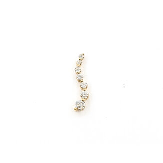 Pendant Journey .90ctw Round Diamonds 14ky 1x.2" 1.19g 126050072