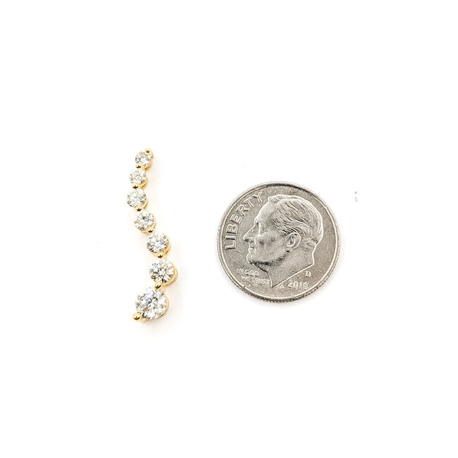 Pendant Journey .90ctw Round Diamonds 14ky 1x.2" 1.19g 126050072