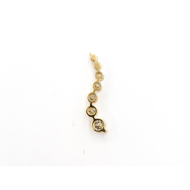 Pendant Journey .90ctw Round Diamonds 14ky 1x.2" 1.19g 126050072
