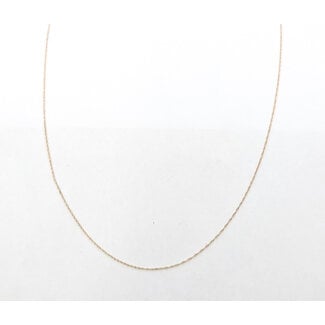 Necklace Twist Link 10ky .8mm 18" .4g 126052031