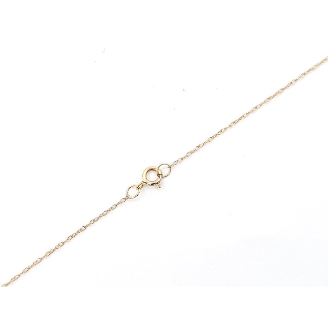Necklace Twist Link 10ky .8mm 18" .4g 126052031