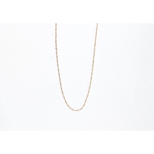 Necklace Twist Link 10ky .8mm 18" .4g 126052031