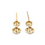 Earrings Quatrefoil Dangle 1.05ctw Round Diamonds 14ky .75x.4" 3.15g 126040078