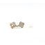 Earrings Quatrefoil Dangle 1.05ctw Round Diamonds 14ky .75x.4" 3.15g 126040078