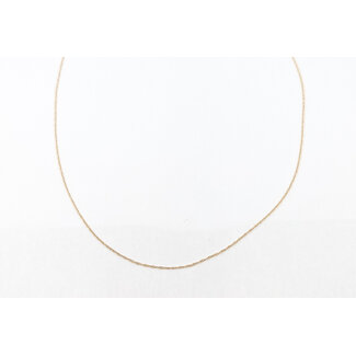 Necklace Twist Link 14ky .9mm 19" .9g 126052022