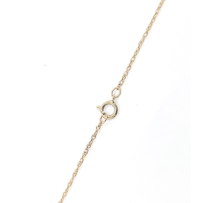 Necklace Twist Link 14ky .9mm 19" .9g 126052022