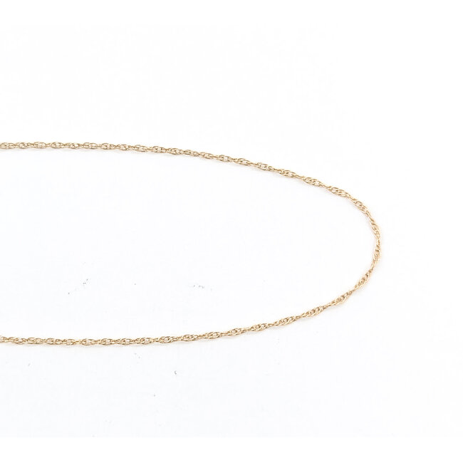 Necklace Twist Link 14ky .9mm 19" .9g 126052022