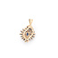 Pendant Bypass .12ctw Round Diamonds .75ctw Blue Sapphire 14ky 2.18g 226050055