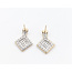 Earrings Stud Square .25ctw Round Diamonds 10ktt .75x.55" 2.93g 226050025