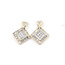Earrings Stud Square .25ctw Round Diamonds 10ktt .75x.55" 2.93g 226050025