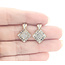 Earrings Stud Square .25ctw Round Diamonds 10ktt .75x.55" 2.93g 226050025