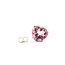 Earrings Stud Heart 10ctw Pink Topaz 14ky 10mm 3.92g 226050023