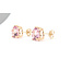 Earrings Stud Heart 10ctw Pink Topaz 14ky 10mm 3.92g 226050023