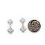 Earrings Quatrefoil Dangle 1.05ctw Round Diamonds 14kw .75x.4" 3.24g 126040077