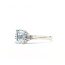 Ring 7-Stone .10ctw Round Diamonds 1.2ct Sky Blue Aquamarine 14kw 2mm Sz5 2.43g 226050038