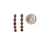 Earrings Bar 4.40ctw Red Garnet 14ky 1.12x.1" 2.52g 226050045