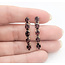 Earrings Bar 4.40ctw Red Garnet 14ky 1.12x.1" 2.52g 226050045