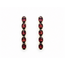 Earrings Bar 4.40ctw Red Garnet 14ky 1.12x.1" 2.52g 226050045