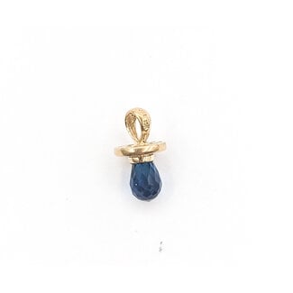 Pendant Pacifier .50ct London Blue Topaz 10ky .55x.3" .99g 226050030