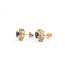 Earrings Stud Halo .16ctw Round Diamonds .70ctw Teal Blue Sapphire 10ky .4.3" 2.23g 226050029