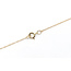 Pendant Cross W/Chain 0.40ctw Round Diamonds 0.50ctw Pink Tourmaline 10ky 18" 1.39g 126040088