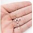 Pendant Cross W/Chain 0.40ctw Round Diamonds 0.50ctw Pink Tourmaline 10ky 18" 1.39g 126040088