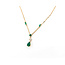 Necklace V-Drop .04ctw Round Diamonds 10ky 17" 2.22g 226050032