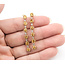 Earrings Dangle .10ctw Round Diamonds 1.6ctw Golden Citrine 10ky 1.6x.12" 3.6g 226050028