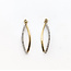 Earrings Wishbone .10ctw Round Diamonds 10ktt 1.05x.1" 1.86g 226050031